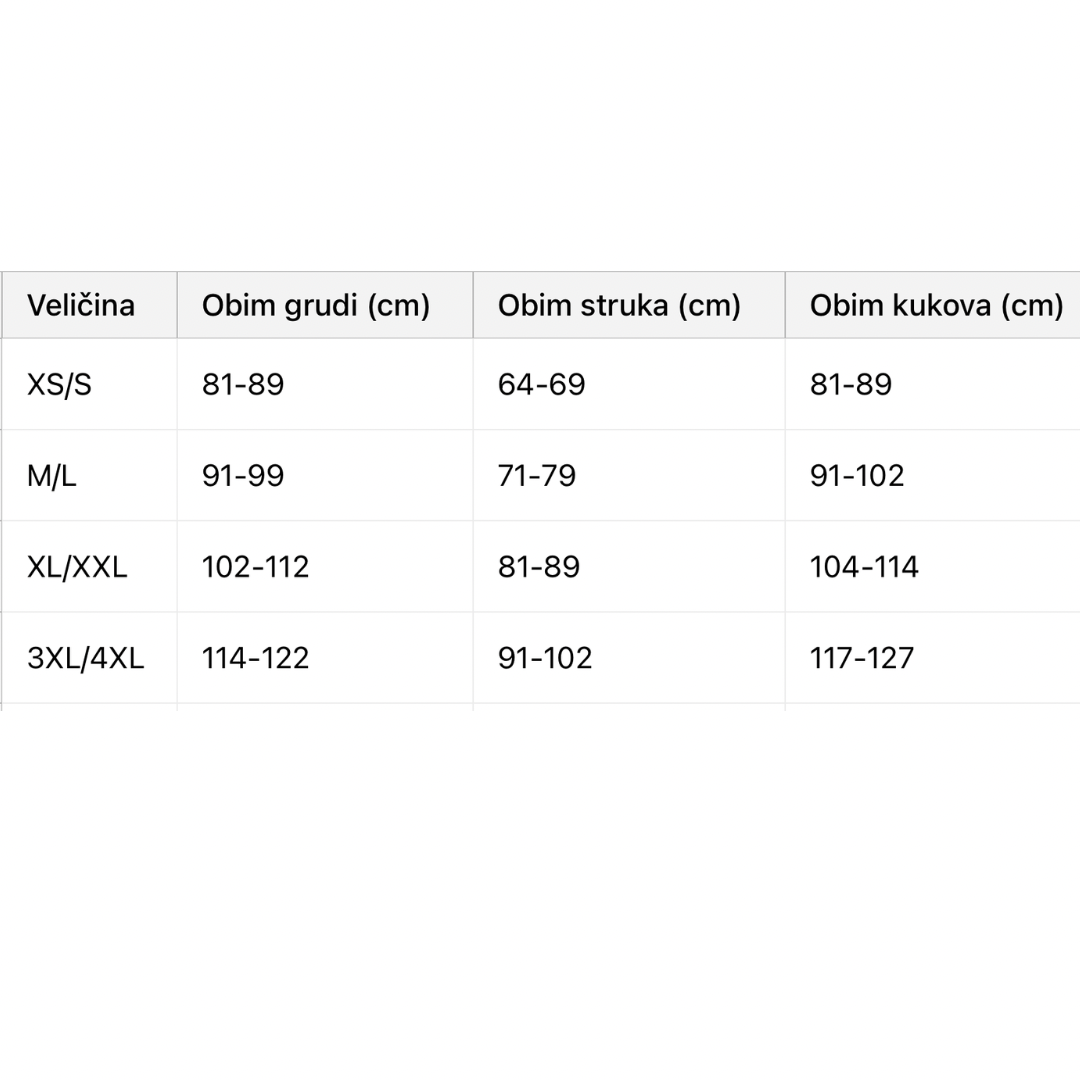 Cicin body shaper sa nogavicama