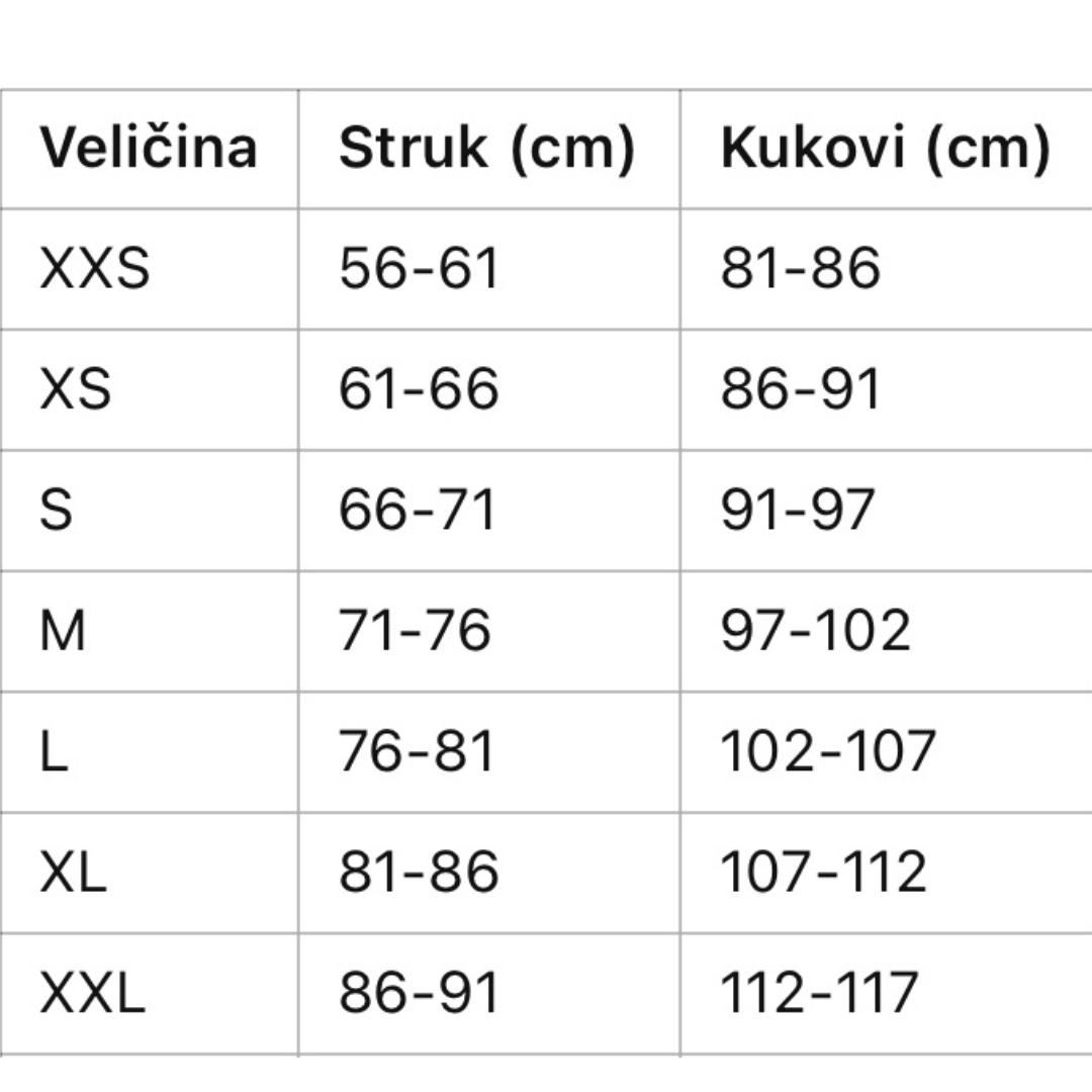 Cicin steznik i butt lifter duboki šorc
