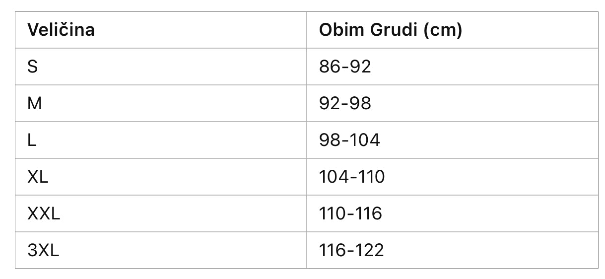 Postoperativni grudnjak sa pojasom za držanje