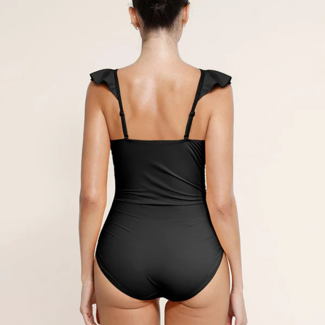 Kupaći kostim sa V izrazom