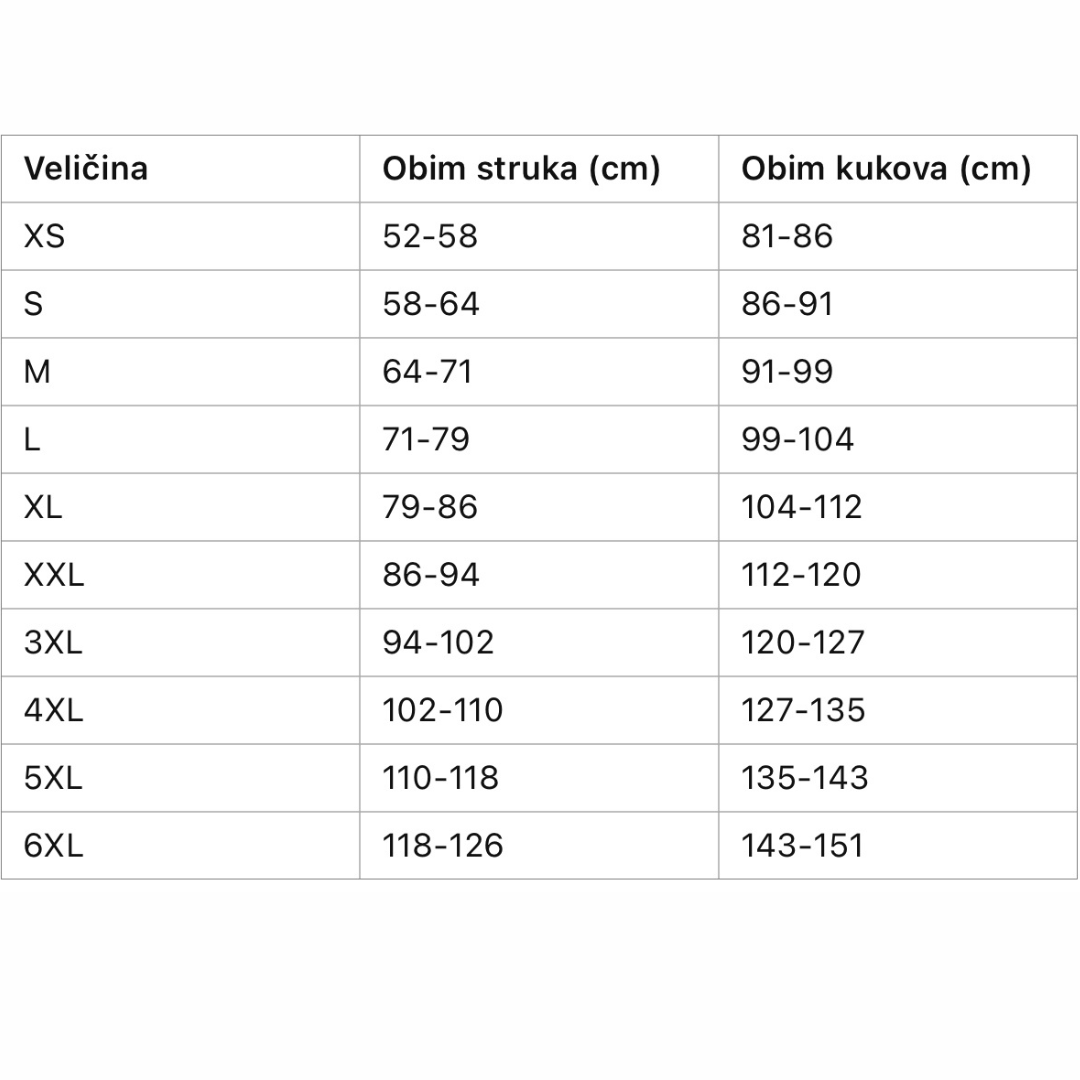 Cicin steznik mider sa bratelama sa 9 čeličnih žica latex