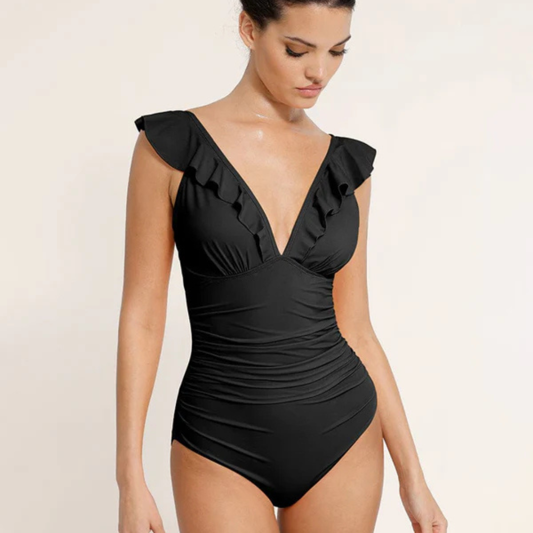 Kupaći kostim sa V izrazom