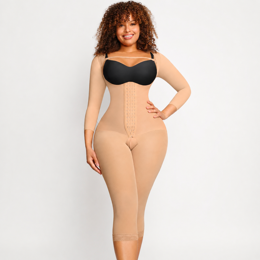 Cicin postoperativni bodi steznik sa rukavima i nogavicama bež model