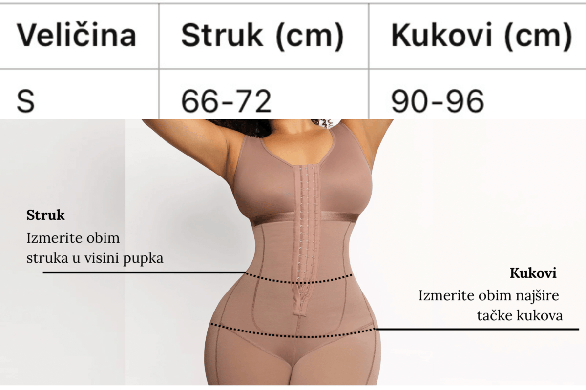 Vodič za veličinu for Steznik sa nogavicama iznad kolena
