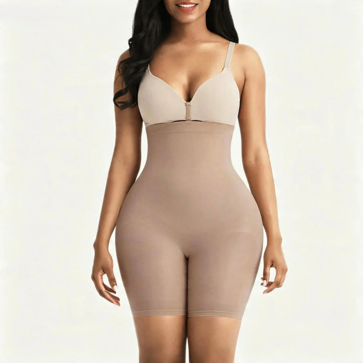 Cicin body shaper duboki šorc sa silikonskom trakom za oblikovanje struka i podizanje zadnjice, pruža maksimalnu podršku i udobnost tokom celog dana