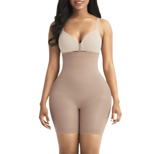 Cicin body shaper duboki šorc sa silikonskom trakom za oblikovanje struka i podizanje zadnjice, pruža maksimalnu podršku i udobnost tokom celog dana